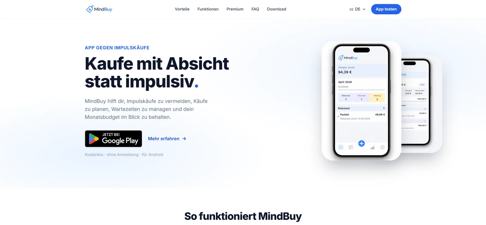 Startseite von MindBuy