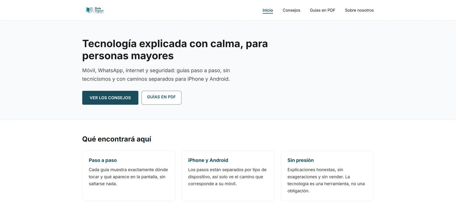 Ansicht von Guía Digital Senior – spanische Ausgabe